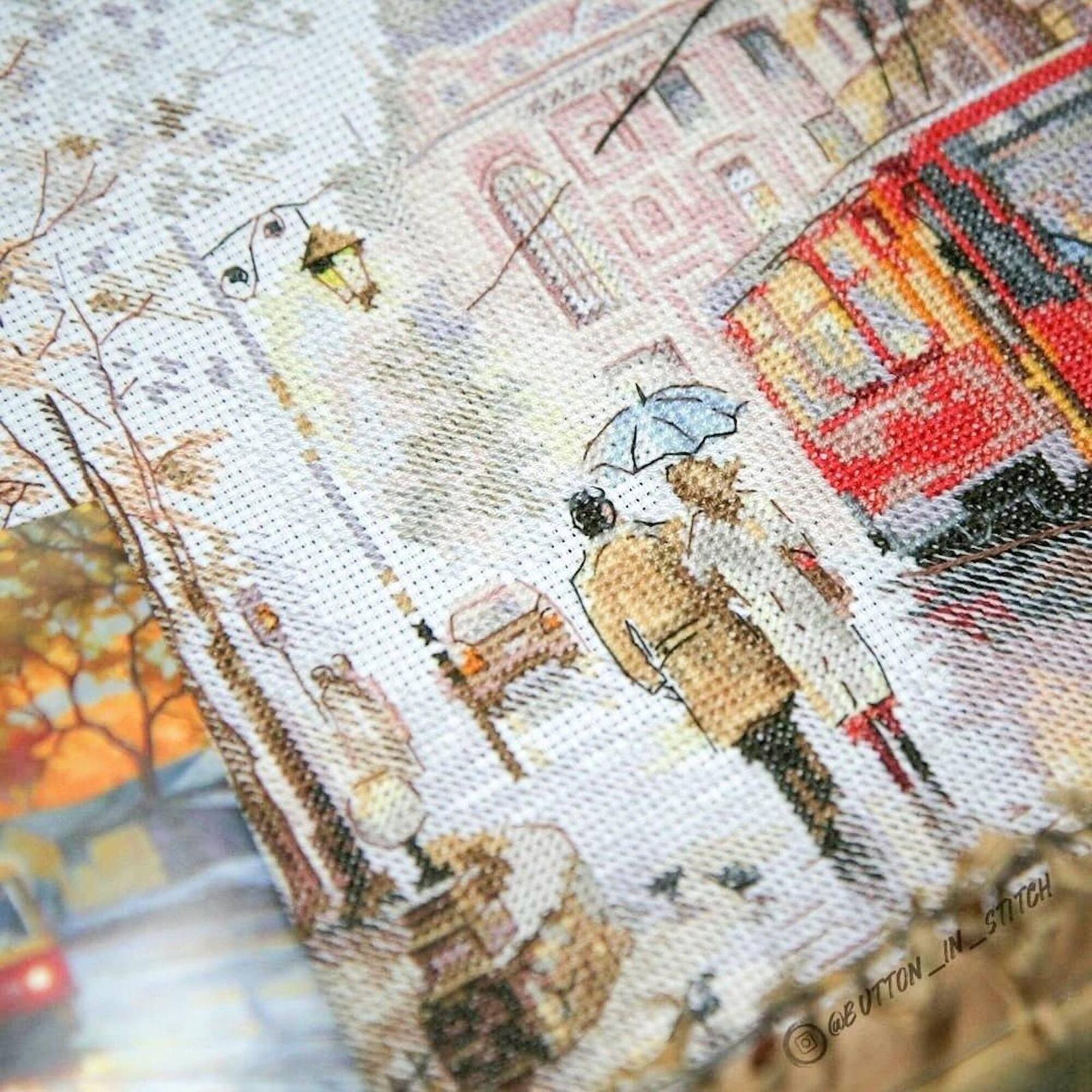 Alisa October In The City Cross Stitch Kit